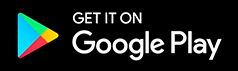 Black get it on Google Play button with Play icon